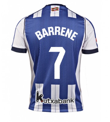 Real Sociedad Ander Barrenetxea #7 Domácí Dres 2025-26 Krátkým Rukávem Real Sociedad Ander Barrenetxea #7 Domácí Dres 2025-26 Krátkým Rukávem